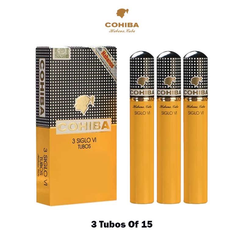 Cohiba-Siglo-VI-Tubos-Of-25-Cuban-Cigars-5 Cohiba Siglo VI 3 Tubos Of 15 Tubos Box Cuban Cigar At World Vape Uae Cigar Shop Dubai , Buy Cuban Cigar Online Across Uae