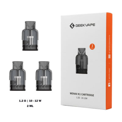 GeekVape Wenax K1 Cartridge 1.2 ohm 10-12W Pack, World Vape Uae Vape Shop Near Me in Dubai