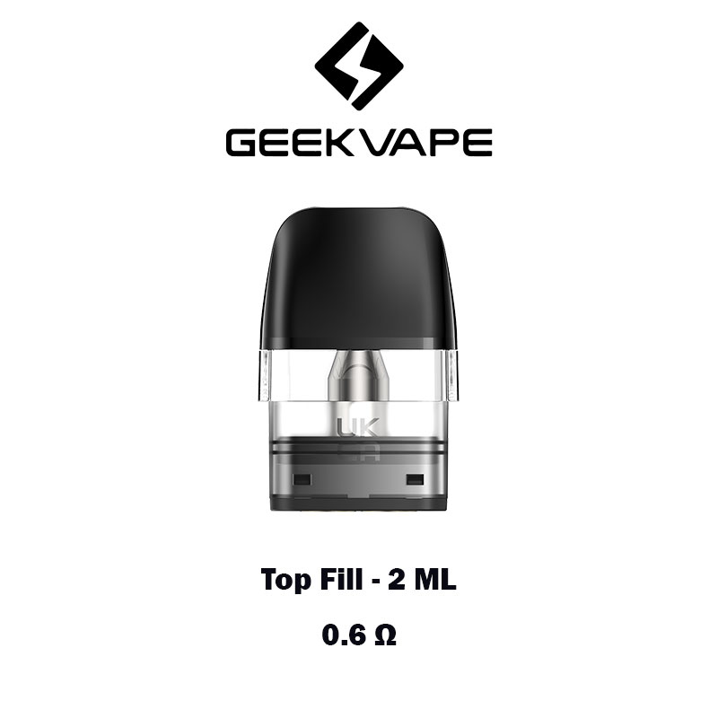 Geekvape-Q-Series-Pod-Cartridge-0.6-ohm-2ml-Top-Fill Geekvape Q series Pod Cartridge 0.6 ohm 2ml Top Fill Availble at Vape Store Worldvape uae Vape Shop Near Me
