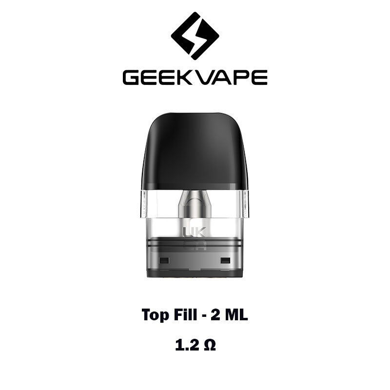 Geekvape-Q-Series-Pod-Cartridge-1.2-ohm-2ml-Top-Fill Geekvape Q series Pod Cartridge 1.2 ohm 2ml Top Fill Availble at Vape Store Worldvape uae Vape Shop Near Me