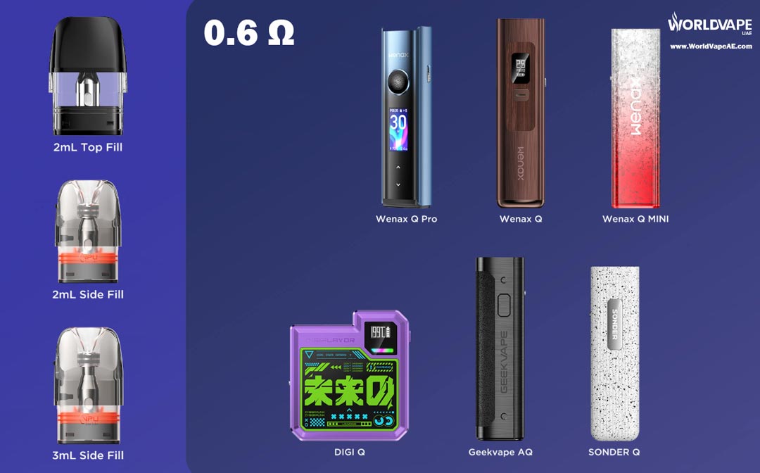 Geekvape Q series Replacement Cartridge Pod 0.6 ohm