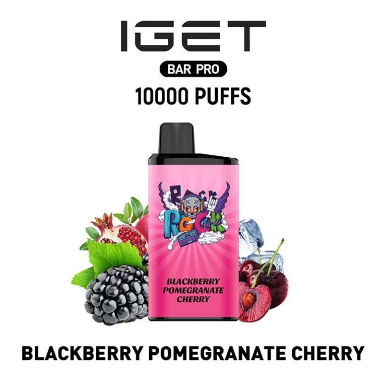Iget Bar Pro 10000 Puffs Blackberry Pomegranate Cherry Flavour Disposable Vape Available At Vape Shop Dubai WorldVape Uae