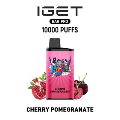 Iget Bar Pro 10000 Puffs Cherry Pomegranate Flavour Disposable Vape Available At Vape Shop Dubai WorldVape Uae