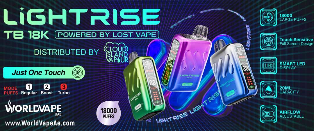 Lost Vape Lightrise TB 18000 Puffs Disposable Vape Banner Vape Shop Abudhabi
