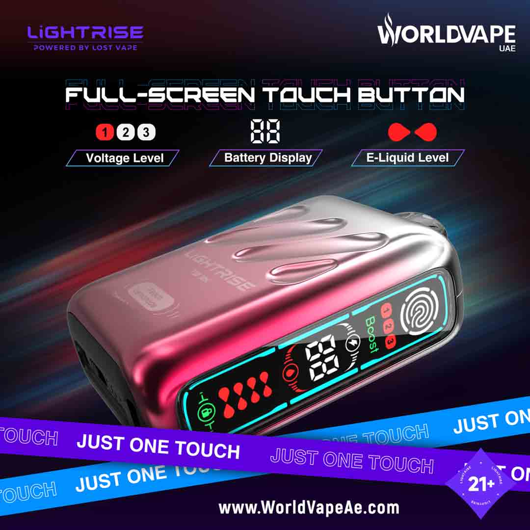 Lost Vape Lightrise TB 18000 Puffs Disposable Vape Full Screen Touch Vape Shop Abudhabi