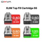 Oxva Xlim SS Top Fill Cartridge Pod , Buy Xlim Pro 2 Dna Version Cartridge at WorldVape UAE