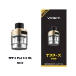 Voopoo Tpp X Pod 5.5 ML Gold Color At Sharjah Vape Shop Uae