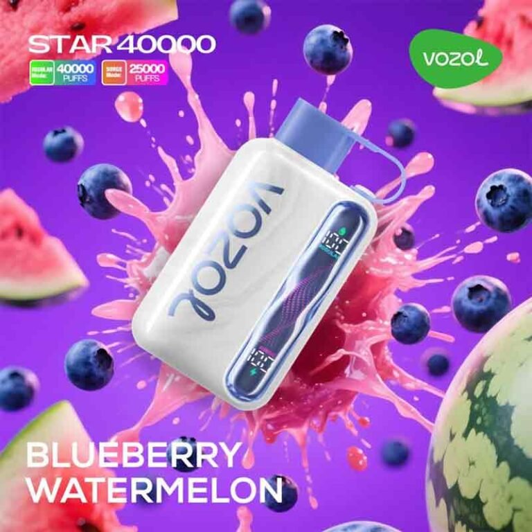 Vozol Star 40000 Puffs Blueberry Watermelon 50mg Disposable Vape At Dubai Vape Shop Near me WorldVape Uae