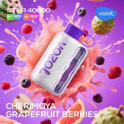 Vozol Star 40000 Puffs Cherimoya Grapefruit Berries 50mg Disposable Vape At Abudhabi Vape Shop Near me WorldVape Uae