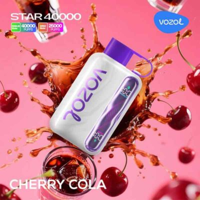 Vozol Star 40000 Puffs Cherry Cola 50mg Disposable Vape At Abudhabi Vape Shop Near me WorldVape Uae