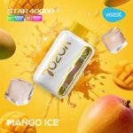 Vozol Star 40000 Puffs Mango Ice 50mg Disposable Vape At Ajman Vape Shop Near me WorldVape Uae