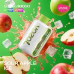 Vozol Star 40000 Puffs Sour Apple Ice 50mg Disposable Vape At Best Dubai Vape Shop Near me WorldVape Uae