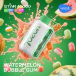 Vozol Star 40000 Puffs Watermelon Bubblegum 50mg Disposable Vape At Best Dubai Vape Shop Near me WorldVape Uae