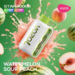 Vozol Star 40000 Puffs Watermelon Sour Peach 50mg Disposable Vape At Best Dubai Vape Shop Near me WorldVape Uae