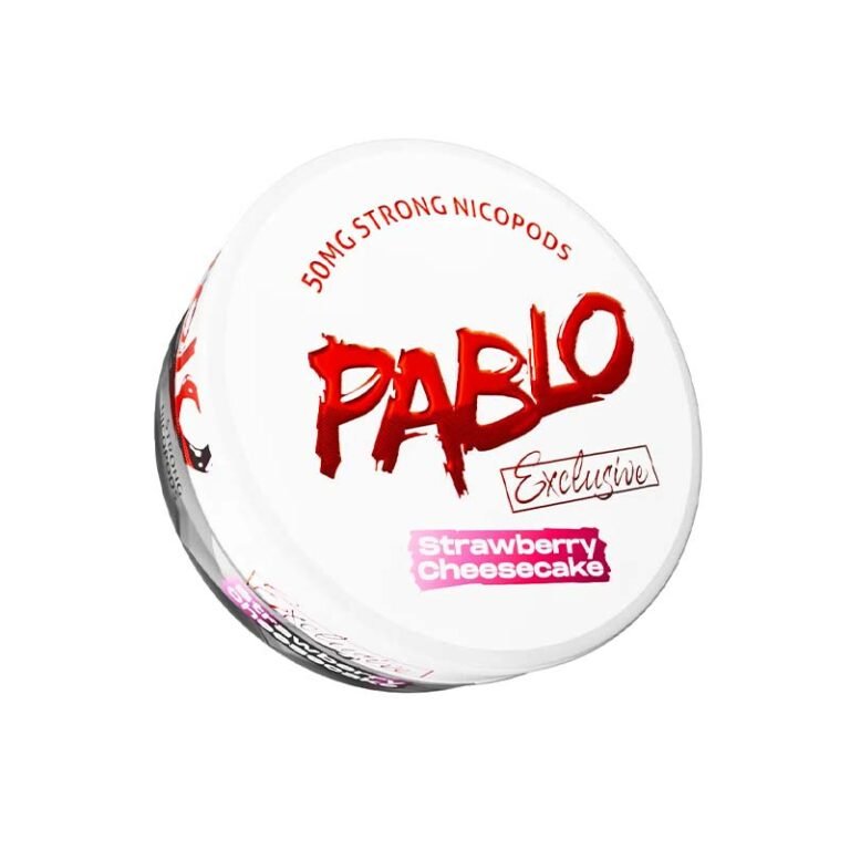 Pablo Exclusive Strawberry Cheesecake 50mg Nicotine Pouches , Buy Pablo Nicotine Pouches Dubai At World Vape Uae