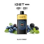 Iget Falcon 25000 Puffs Black Forest Disposable Vape Dubai , Vape Shop Near Me