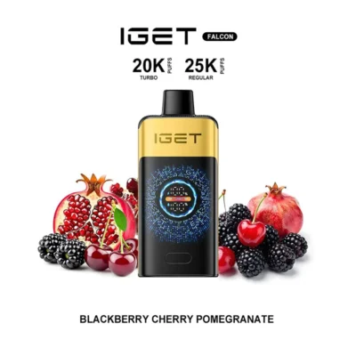 Iget Falcon 25000 Puffs Blackberry Cherry Pomegranate Disposable Vape Dubai , Vape Shop Near Me