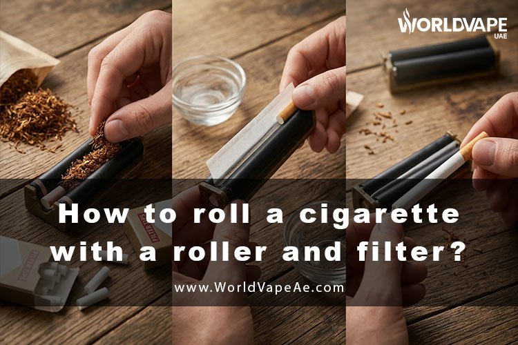 How to roll a cigarette with a roller and filter