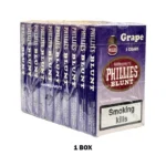Phillies Blunt Grape Falvoured Cigars Shop Dubai Box of 10 , Cigar dubai , Smoking Shop Uae