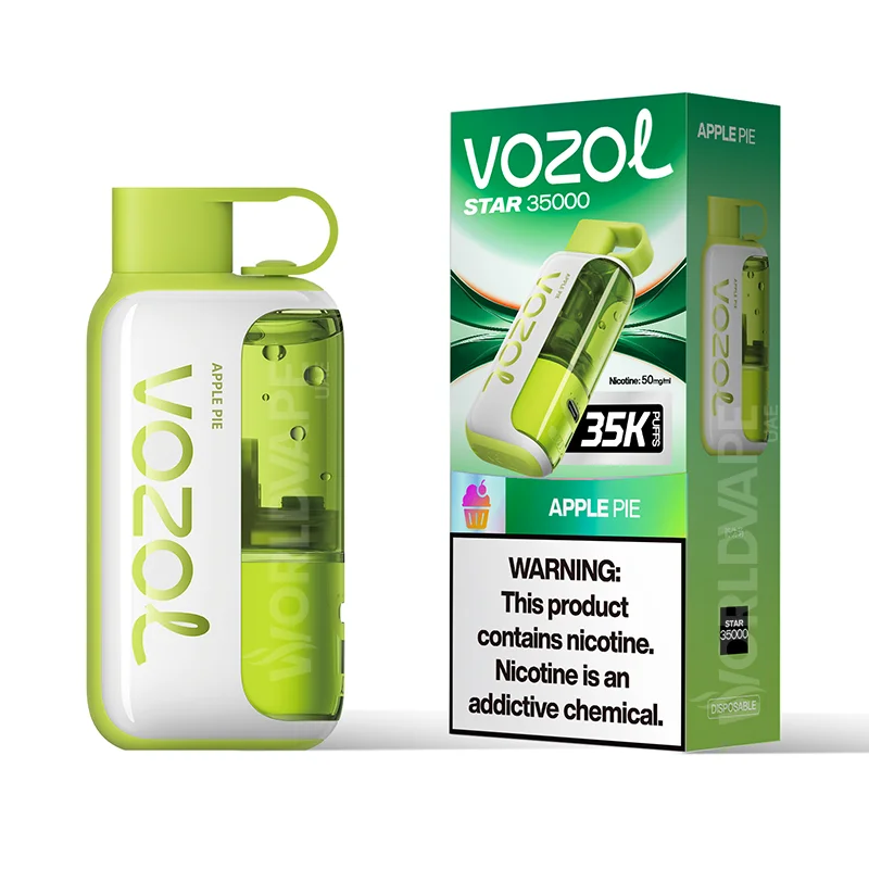 Buy Vozol Star 35000 Puffs Apple pie Disposable Vape , Ajman Vape Shop , Dubai Vape store