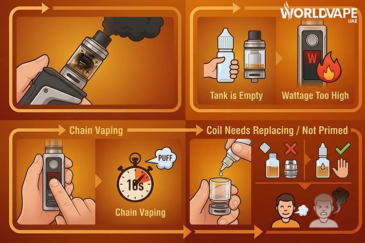 Why Does My Vape Taste Burnt All of a Sudden